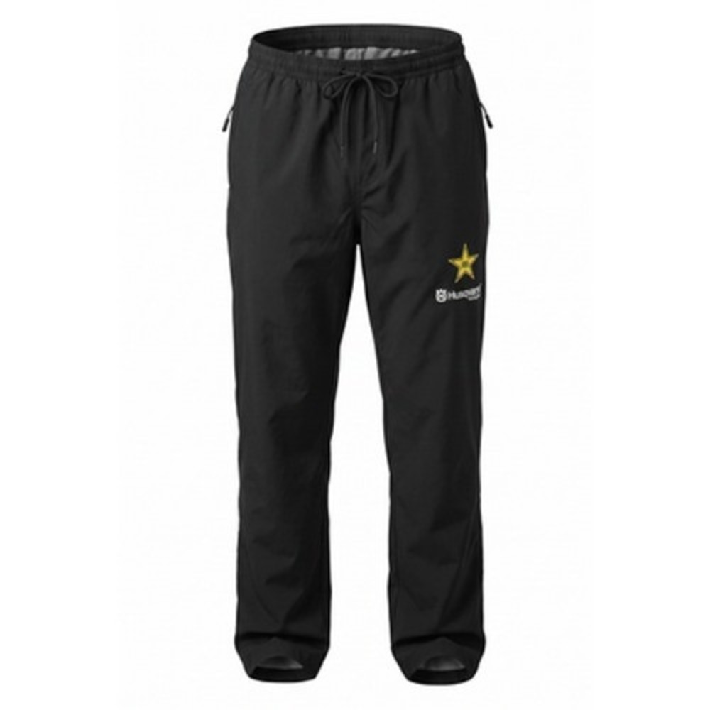 Husqvarna Motocross Pants Mens Medium Black Rockstar Racing Polyester Yoko